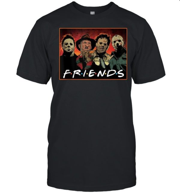 Friends_HorrorHalloween_MichaelMyers_ScaryMoviesFunny shirt