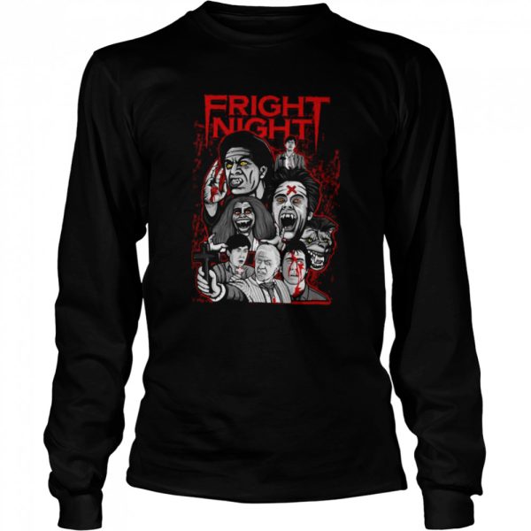 Fright Night Character Collage Halloween shirt