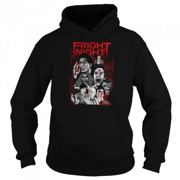 Fright Night Character Collage Halloween shirt