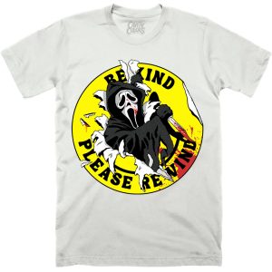 GHOST FACE VIDEO STORE PSA T SHIRT 1