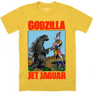 GODZILLA JET JAGUAR VICTORY HANDSHAKE T SHIRT 1 1