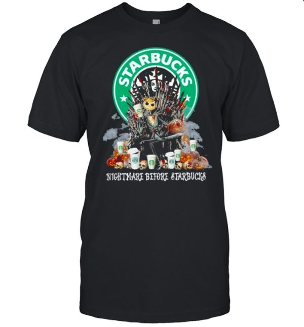 Game Of Throne Jack Skellington Starbucks Nightmare Before Starbucks Halloween shirt