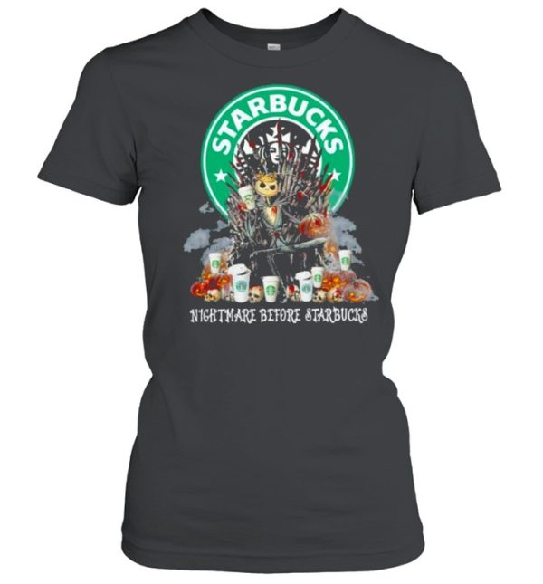 Game Of Throne Jack Skellington Starbucks Nightmare Before Starbucks Halloween shirt