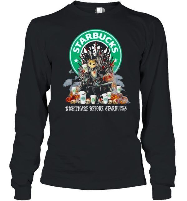 Game Of Throne Jack Skellington Starbucks Nightmare Before Starbucks Halloween shirt