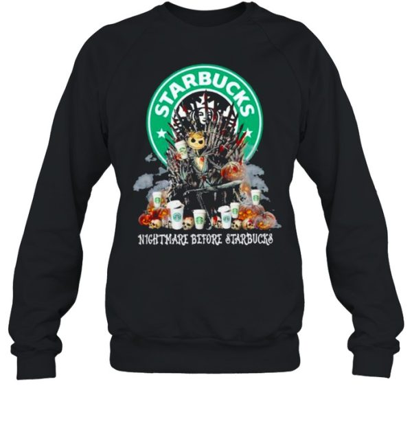 Game Of Throne Jack Skellington Starbucks Nightmare Before Starbucks Halloween shirt