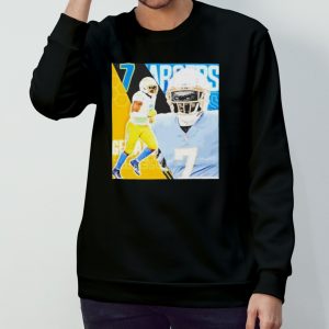 Gerald Everett 7 Los Angeles Chargers Football Player Poster Gift T shirt 3