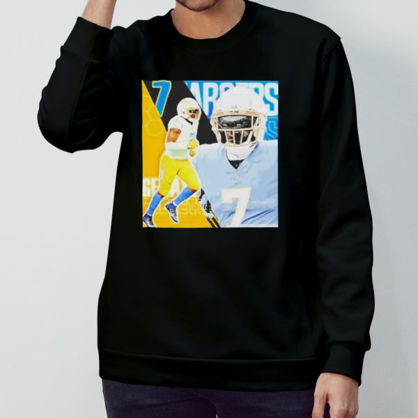 Gerald Everett 7 Los Angeles Chargers Football Player Poster Gift T-shirt