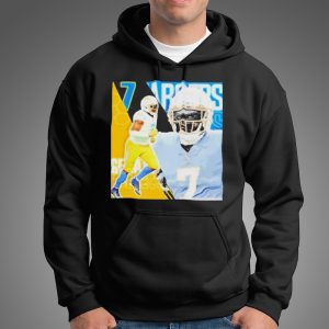 Gerald Everett 7 Los Angeles Chargers Football Player Poster Gift T shirt 5