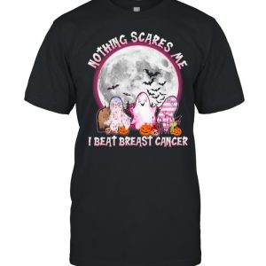 Ghosts nothing scares me I beat breast cancer Halloween shirt Ghosts nothing scares me I beat breast cancer Halloween shirt