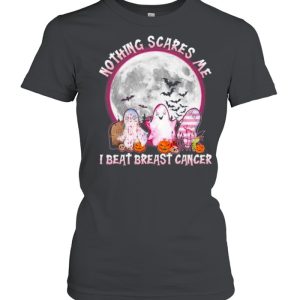 Ghosts nothing scares me I beat breast cancer Halloween shirt