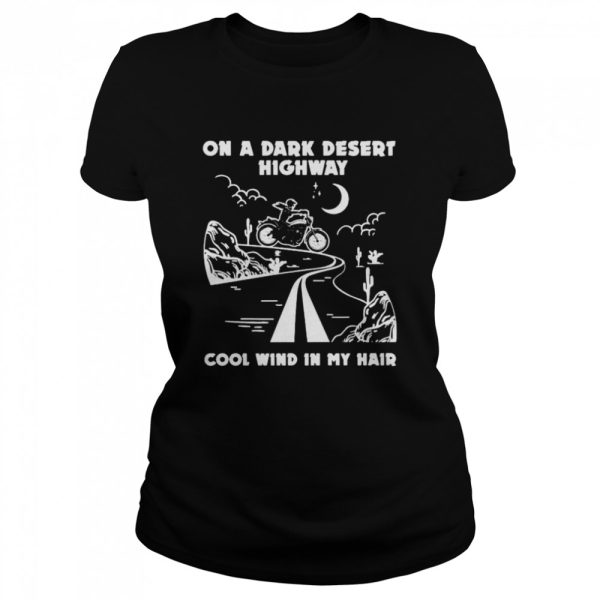 Girl Motorcycles Halloween on a dark desert highway cool wind in my hair shirt