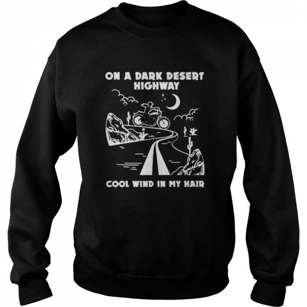 Girl Motorcycles Halloween on a dark desert highway cool wind in my hair shirt