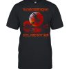 Girl Wine On A Dark Desert Highway Cool Wind In My Hair Halloween Sunset T-shirt