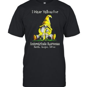 Gnome I Wear Yellow For Endometriosis Awareness Faith Hope Love shirt Gnome I Wear Yellow For Endometriosis Awareness Faith Hope Love shirt