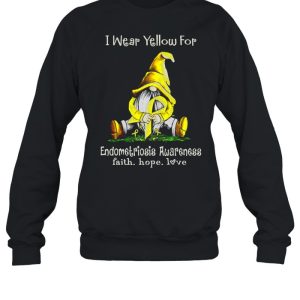 Gnome I Wear Yellow For Endometriosis Awareness Faith Hope Love shirt 3 Gnome I Wear Yellow For Endometriosis Awareness Faith Hope Love shirt 4