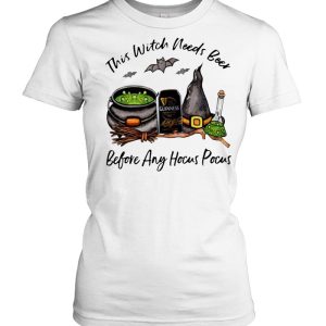 Guinness Can This Witch Needs Beer Before Any Hocus Pocus Halloween Shirt