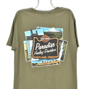 HARLEY DAVIDSON GREEN T-SHIRT