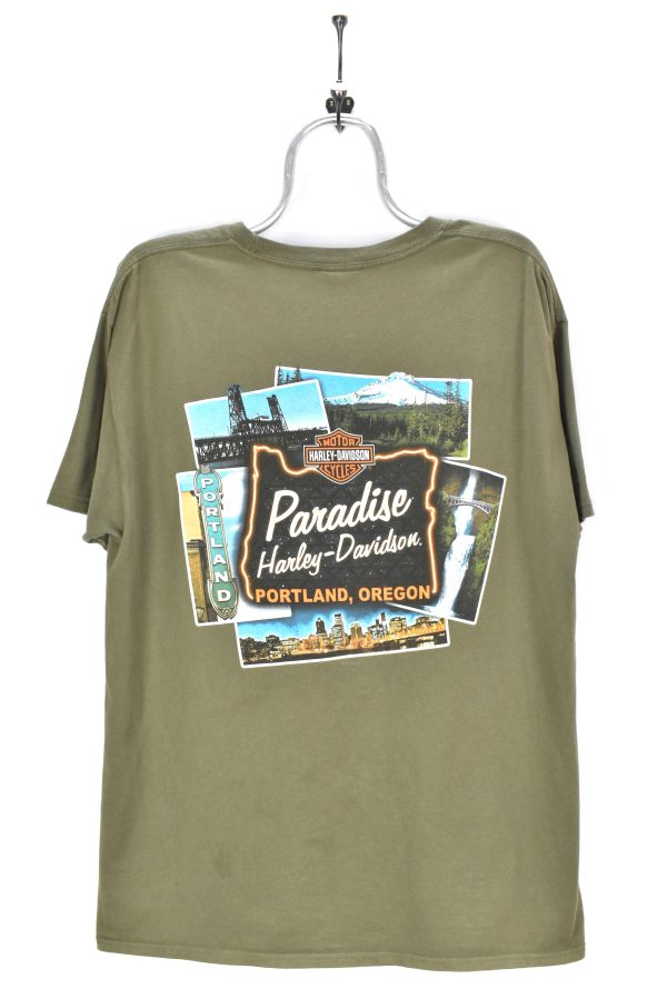 HARLEY DAVIDSON GREEN T-SHIRT