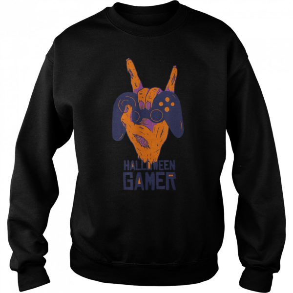 Halloween Gamer Zombie Controller Video Gamer Kids Mens Boys T-Shirt B0BHJHTDXD