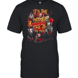 Halloween Horror Movie Characters It’s The Most Wonderful Time Of The Year Shirt
