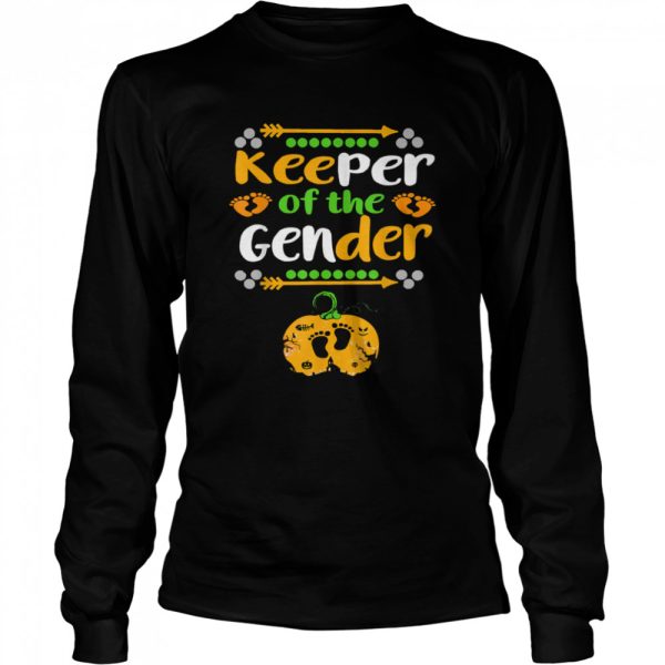 Halloween Keeper Of The Gender Reveal Baby Announcement shirt