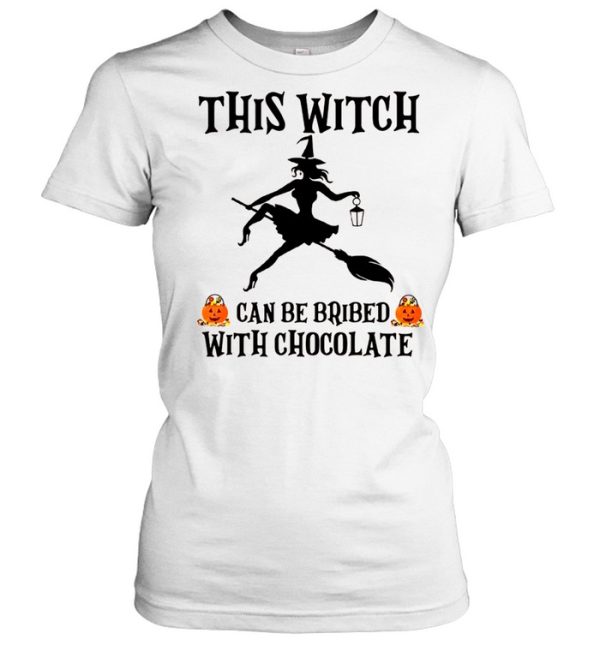 Halloween This Witch Can Be Bribed With Chocolate shirt