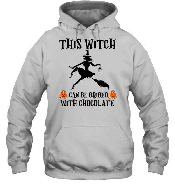 Halloween This Witch Can Be Bribed With Chocolate shirt