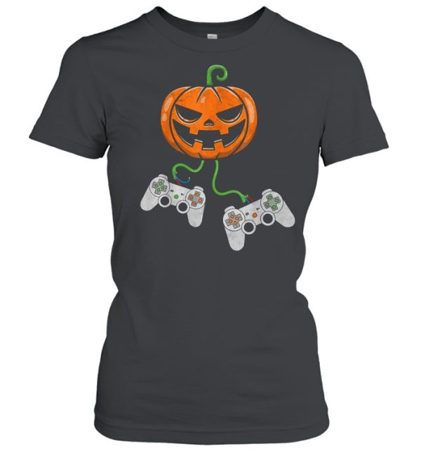 Halloween Video Game Controller Pumpkin shirt