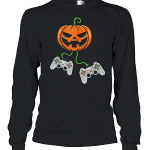 Halloween Video Game Controller Pumpkin shirt 3