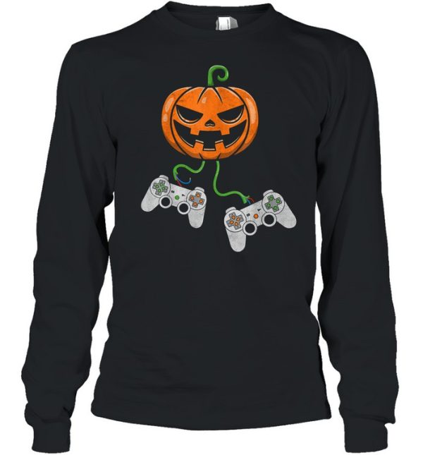 Halloween Video Game Controller Pumpkin shirt