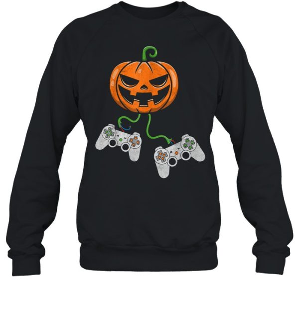 Halloween Video Game Controller Pumpkin shirt