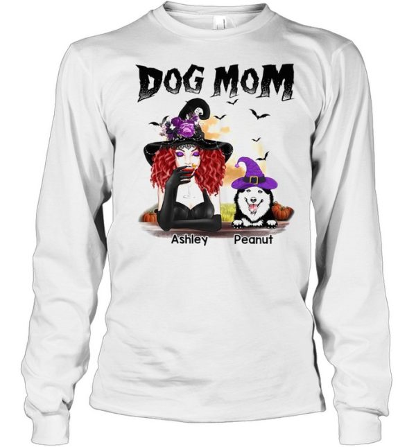 Halloween Witch Dog Mom Personalized shirt