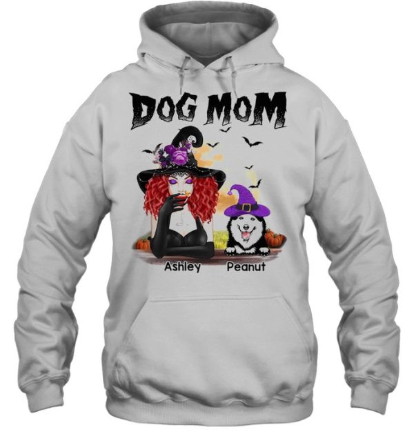 Halloween Witch Dog Mom Personalized shirt