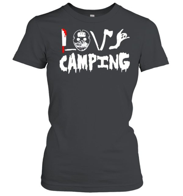 Halloween ghost love camping shirt