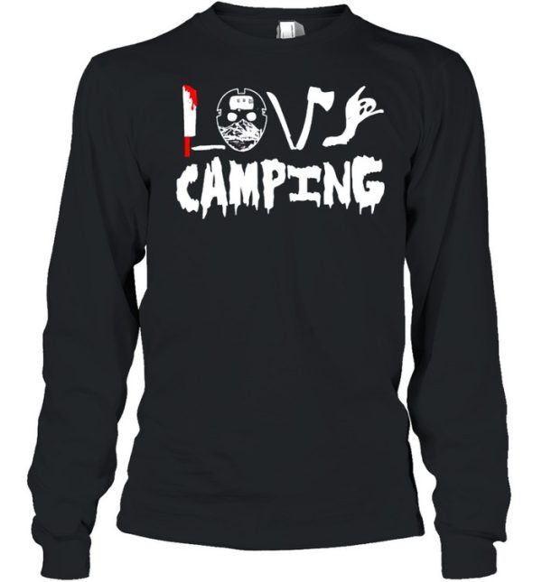 Halloween ghost love camping shirt