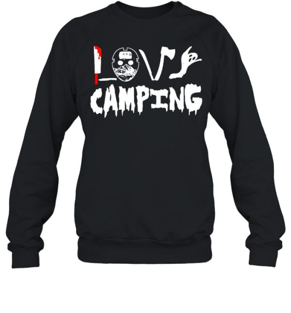 Halloween ghost love camping shirt