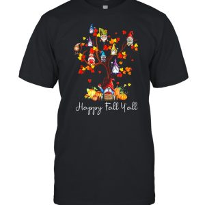 Happy Fall Y’all Gnomes Pumpkin Autumn Tree Thanksgiving shirt Happy Fall Y’all Gnomes Pumpkin Autumn Tree Thanksgiving shirt