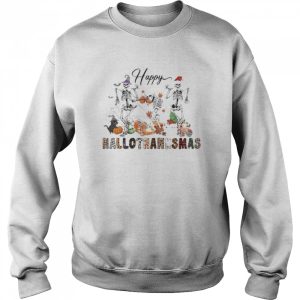 Happy Hallothanksmas Skeleton Happy Halloween 2022 T-Shirt 3 Happy Hallothanksmas Skeleton Happy Halloween 2022 T Shirt 4