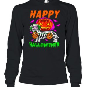 Happy halloween dachshund pumpkin shirt 3