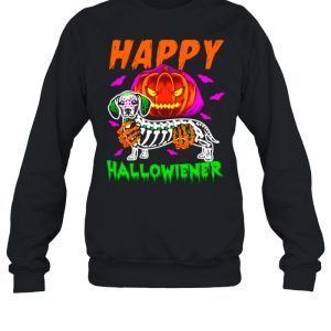 Happy halloween dachshund pumpkin shirt 4