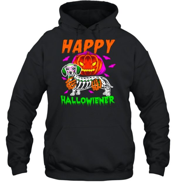 Happy halloween dachshund pumpkin shirt