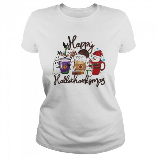 HappyHallothanksmas Halloween &amp Merry Christmas Thanksgiving Happy Halloween 2022 T-Shirt