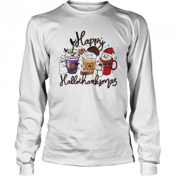 HappyHallothanksmas Halloween &amp Merry Christmas Thanksgiving Happy Halloween 2022 T-Shirt