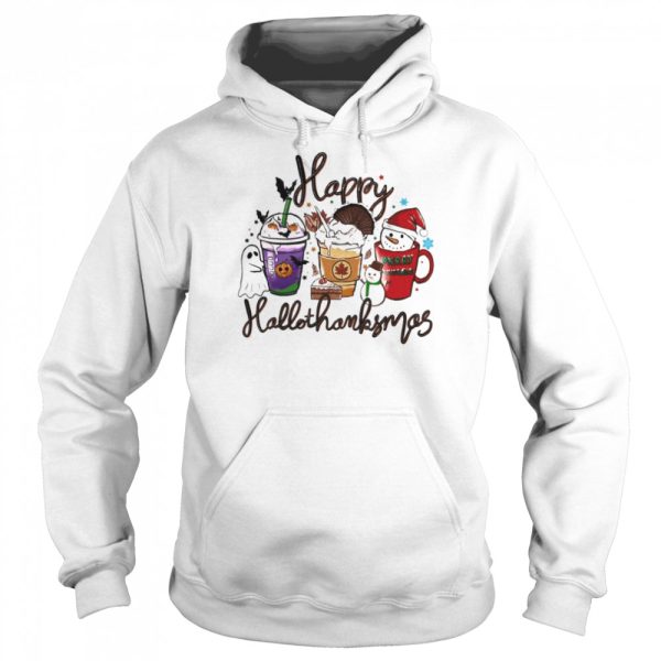 HappyHallothanksmas Halloween &amp Merry Christmas Thanksgiving Happy Halloween 2022 T-Shirt