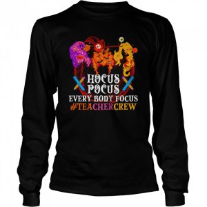 Hocus Pocus everybody focus teacher crew Halloween shirt 2 Hocus Pocus everybody focus teacher crew Halloween shirt 3