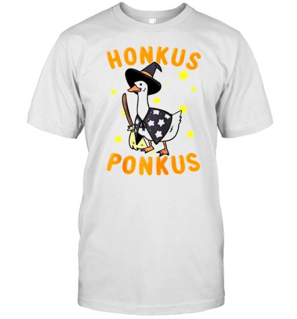 Honkus Ponkus Goose meme Halloween costume witch hat shirt