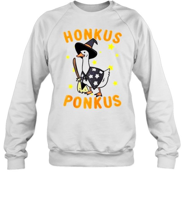 Honkus Ponkus Goose meme Halloween costume witch hat shirt