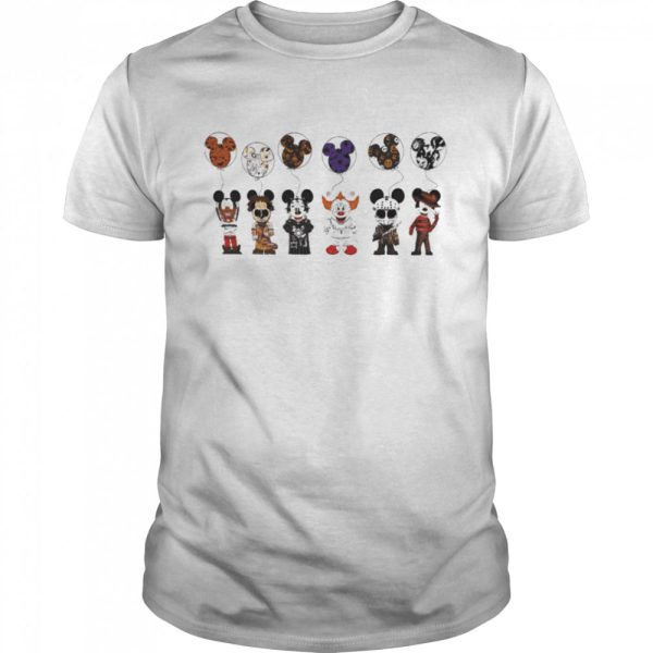 Horror Characters Disney Halloween Shirt