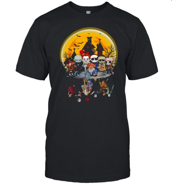 Horror Characters Water Effect Halloween Shirt