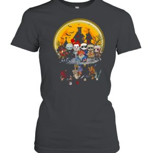 Horror Characters Water Effect Halloween Shirt